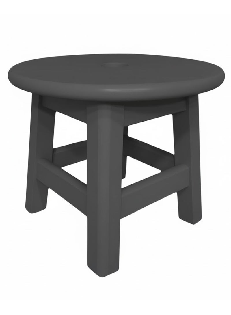 Small Wood Chair a seat 30 cm suitable for kitchen bathroom and balcony - dark grey color