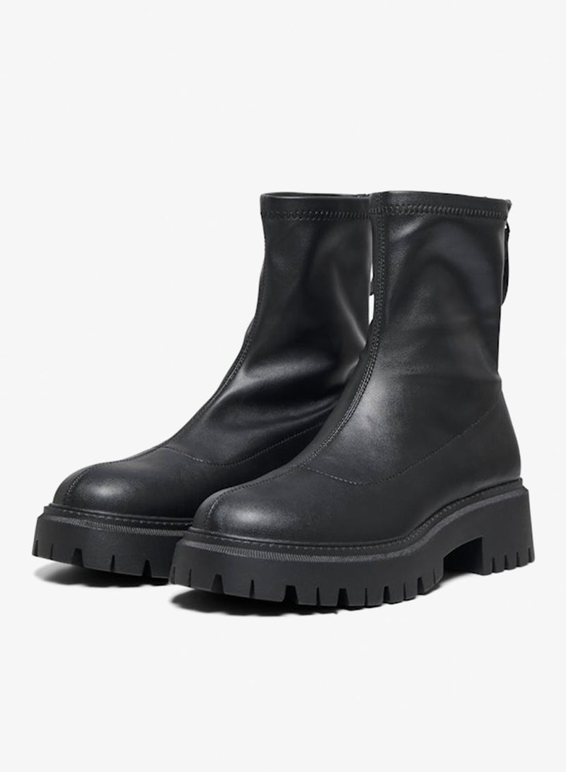 ONLY Onllizzo Ankle Zipper Sock Boots - Image 1