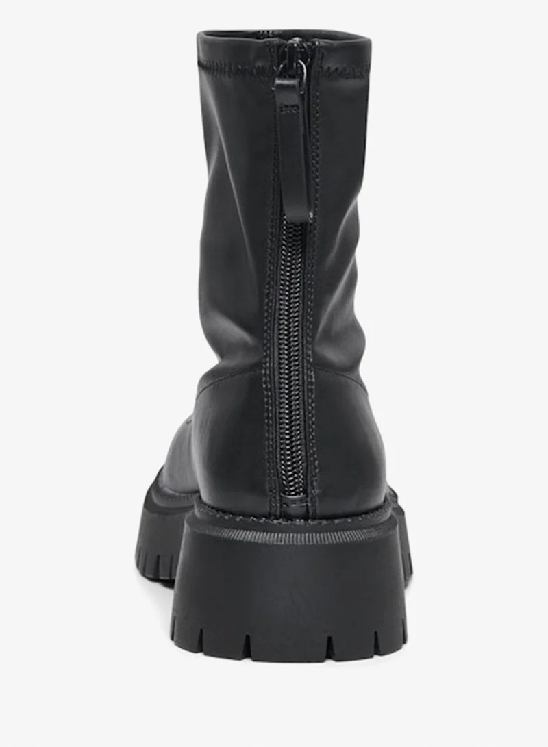 ONLY Onllizzo Ankle Zipper Sock Boots
