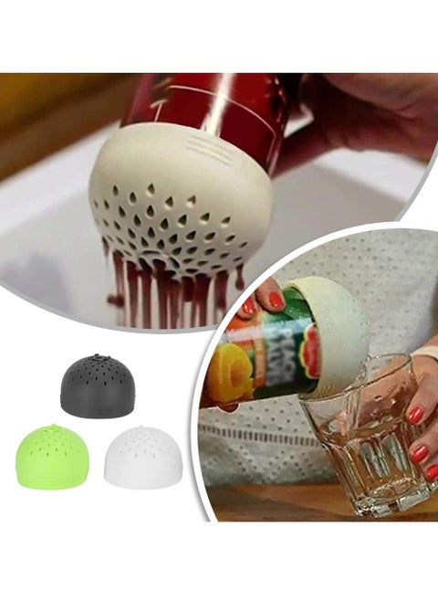 3 Pcs Silicone Can Filter，Multipurpose Mini Can Colander Silicone Can Strainer for Kitchen
