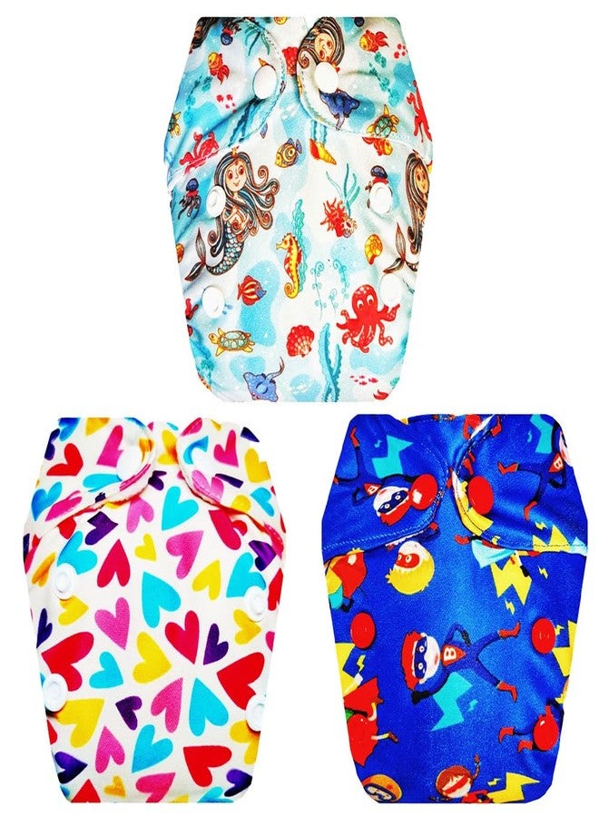 Dumbledo Premium Newborn Cloth Diaper with Integrated Soaker (Pack of 3) | Soft & Gentle | Breathable | Travel Friendly | Trusted by Moms | 0 - 4 Months | Unisex Baby - Image 1