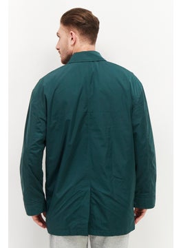 adidas Originals Men Sportswear Fit Long Sleeve Outdoor Jacket , Dark Green  - Image 2