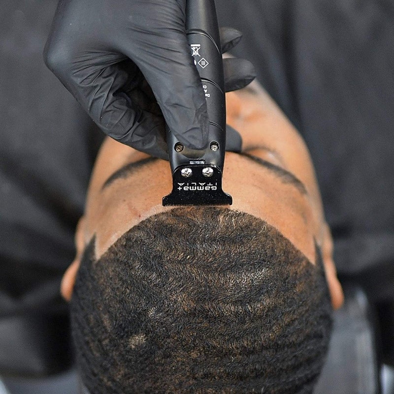 GAMMA+ Absolute Hitter Professional Cordless Hair Trimmer, Modular Color Lids, 3 Guards, 3 Modular Color Lids Included (Matte Chrome, Rose Gold, Gold) - Image 3