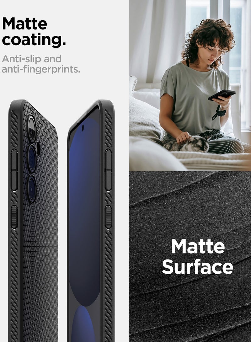 Spigen Liquid Air Samsung Galaxy S24 FE Case Cover - Matte Black - Image 5