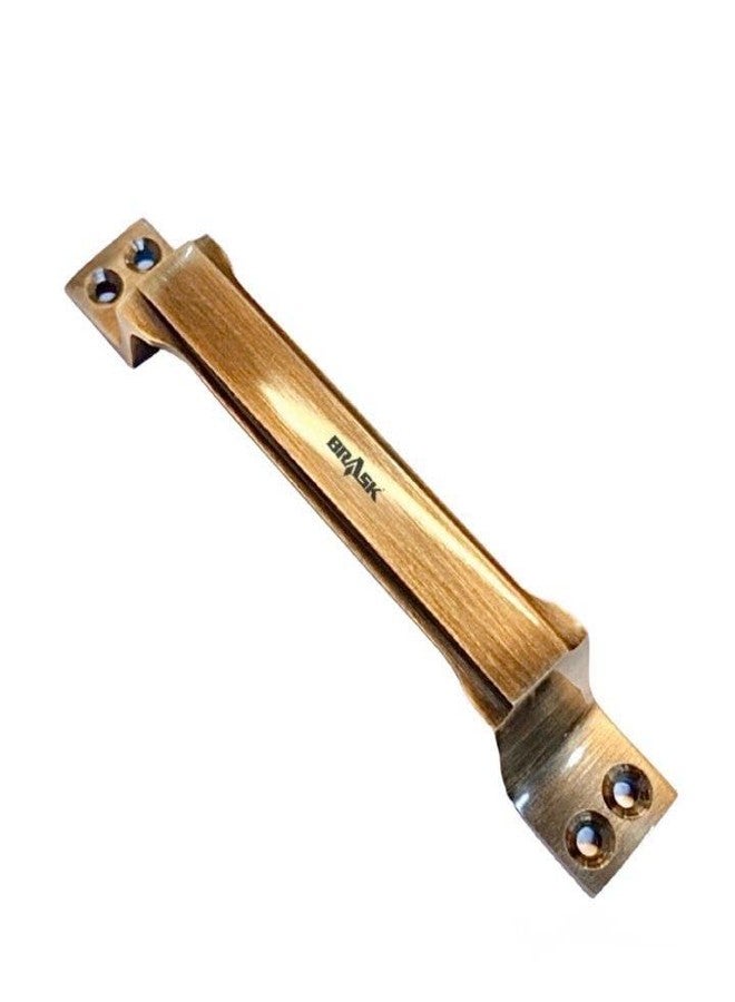 BRASK" Brass Window Handle NO. 301 | Brass Cabinet Handle | Drawer Handle | Door Handle with Screws (5 Inches (125 mm), Pack of 10, Antique) - Image 2