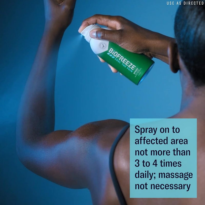 Biofreeze Menthol Pain Relieving Spray 4 FL OZ Colorless Aerosol Spray Pack of 12 for Pain Relief Associated with Sore Muscles Arthritis Simple Backaches and Joint Pain Packaging May Vary - Image 5