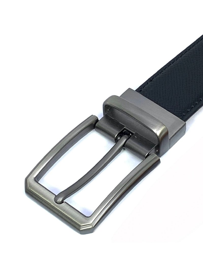 FOCUS Focus Faux Leather Reversible Belt for Men Stylish Formal Belt with Adjustable Buckle – Black & Brown Men's Belt for Formal Wear, Trouser Belt, Gifts for Men  - Image 3
