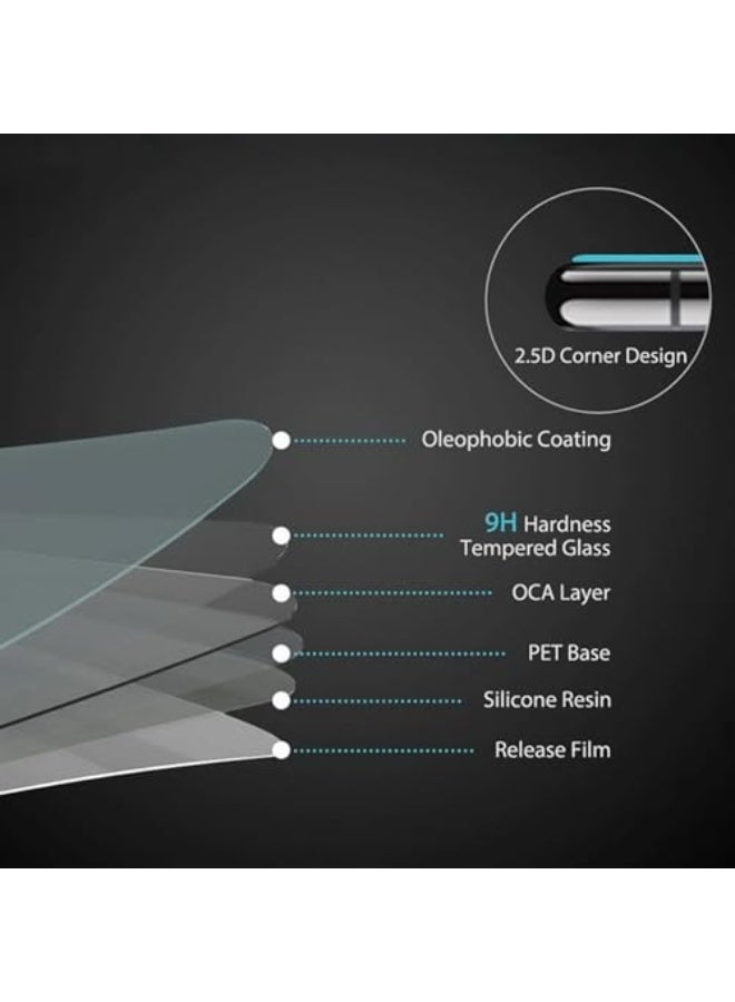general [2+2 Pack] Compatible with Motorola Edge 70 2025 Screen Protector + Camera Lens Protector Tempered Glass, 9H Hardness Anti-scratch Anti-fingerprint Tempered Film for Moto Edge 70 - Image 4