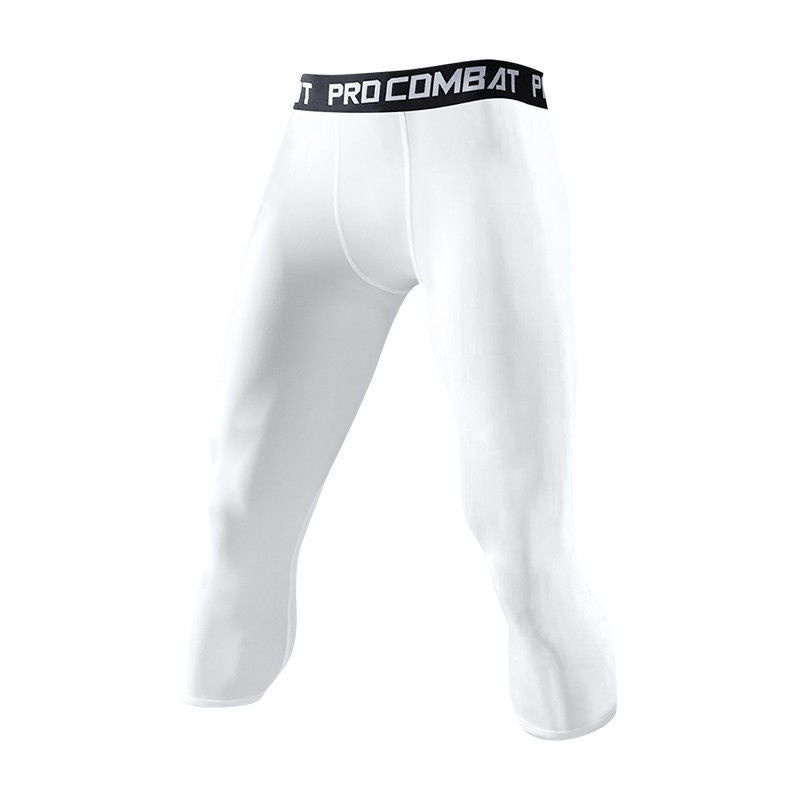 Sports Fitness Pants Men'S Pro Tight Quick-Drying Capri Pants Basketball Pantyhose Training Running Stretch Compression Leggings - Image 3