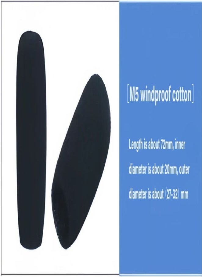 5 pieces M5 conference microphone microphone windproof foam cover (72mm) - Image 2