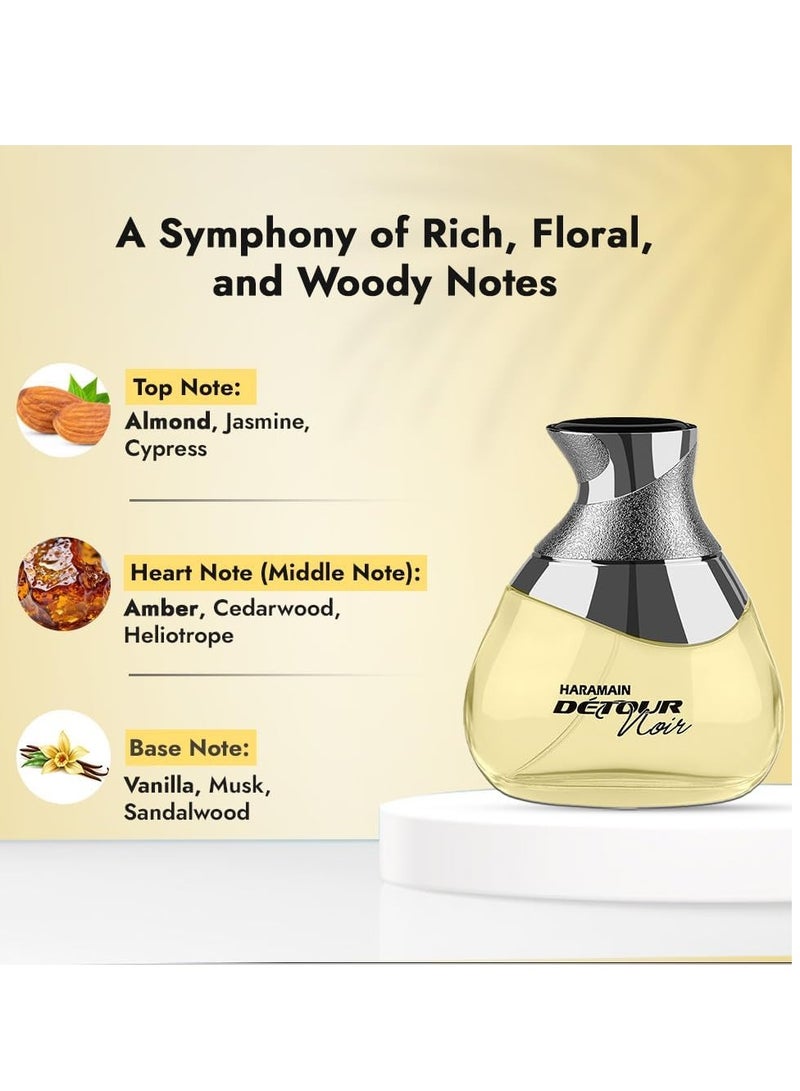Al Haramain Detour Noir Unisex Eau de Parfum - 100ml | Oriental Luxury - Image 4