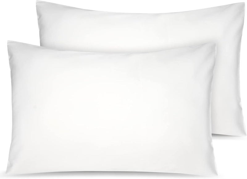 LULUSILK Organic Cotton Toddler Pillowcase 2 Pack 14 x 20 Travel Pillow Case Cover for Babies Kids Boys and Girls Soft and Breathable Small Pillow Cases with Envelope Closure Ivory - Image 1