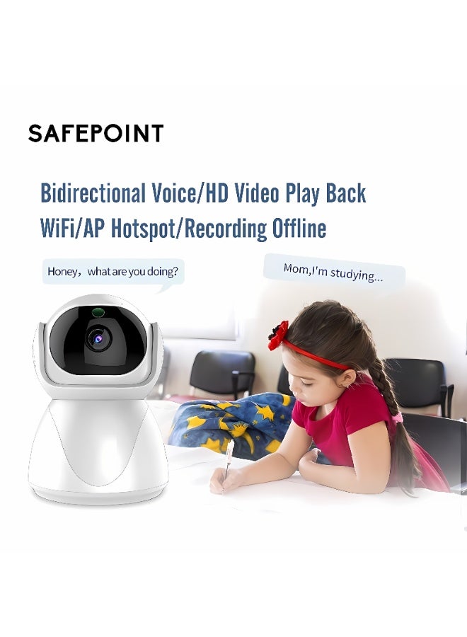 360 degree panoramic WiFi security camera, wireless camera, baby monitoring camera - Image 4