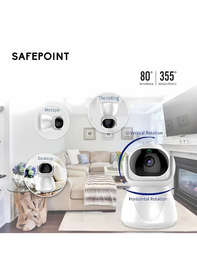 360 degree panoramic WiFi security camera, wireless camera, baby monitoring camera - Image 2