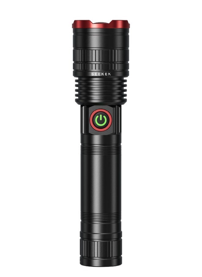 Seeken SEEKEN 1500L Zoomable Torch | Portable LED Flashlight | Travel-Friendly | Lightweight | Premium Design | High-Quality.  - Image 1