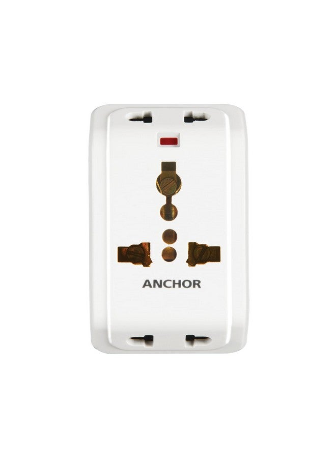 anchor by panasonic 22841 6A 3 Pin Multiplug Adaptor (White & Black, Pack of 2) - Image 2