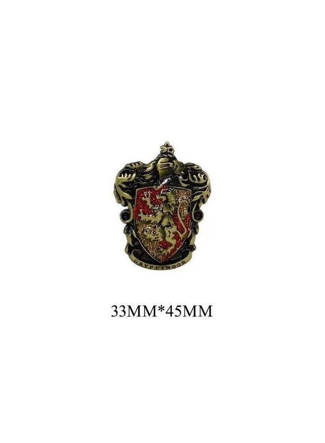 Harry Potter School Of Witchcraft Brooch, Creative Alloy Crest Pins Brooch for School Bag Jackets Sweaters Scarf Jeans Badge Backpacks Accessory - Image 1