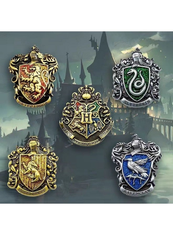 Harry Potter School Of Witchcraft Brooch, Creative Alloy Crest Pins Brooch for School Bag Jackets Sweaters Scarf Jeans Badge Backpacks Accessory - Image 4