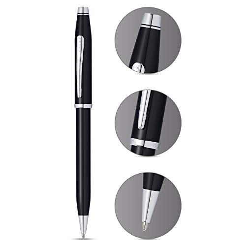 Cross Century II Refillable Ballpoint Pen, Medium Ballpen, Includes Luxury Gift Box - Black Lacquer - Image 2