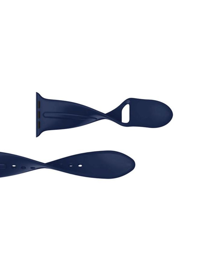 Voberry Replacement Band For Apple Watch Series 3 38mm Navy - Image 3