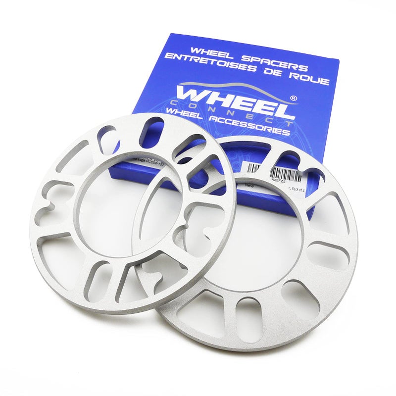 WHEEL CONNECT Universal Wheel Spacer8mm thickness516inchFit bolt pattern 4x98 4x100 4x108 4x1143 5x100 5x1055x108 5x110 5x112 5x11435x120 Cast Aluminum Pack of 2