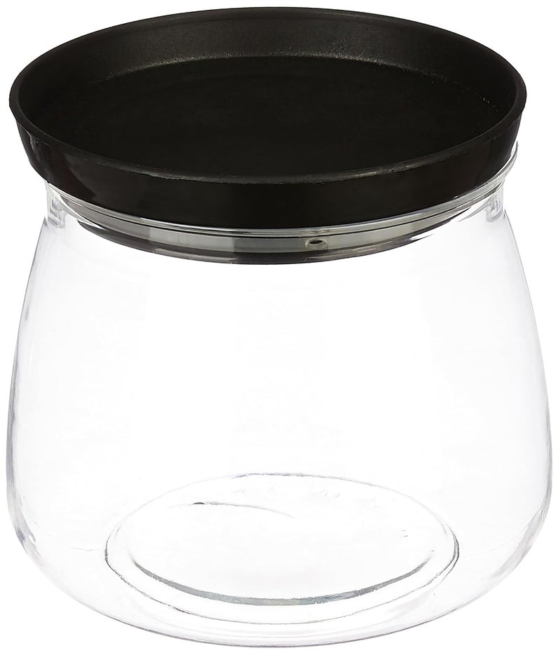 Homeor Plastic Storage Jar and Container Set I Air Tight & BPA Free Stackable Containers for Kitchen Storage Set I Grocery Kitchen Container Set I Multipurpose Kitchen Jar, 800 Ml Each, Set 6, Black - Image 3