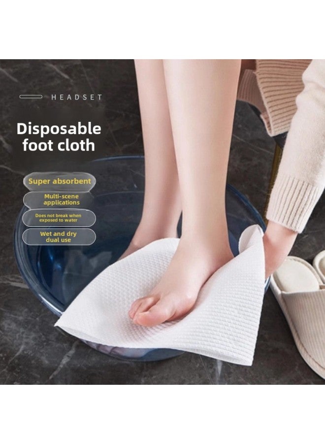 إسكدنيا مناديل تنظيف القدمين للاستعمال مرة واحدة، مناديل ماصة لتنظيف القدمين، مناديل تنظيف القدمين للفنادق، منشفة تدليك القدمين، منتج جديد يومي للمنزل الكسول - اللون: مناديل تنظيف القدمين، طراز أبيض نقي 【40 - Image 2