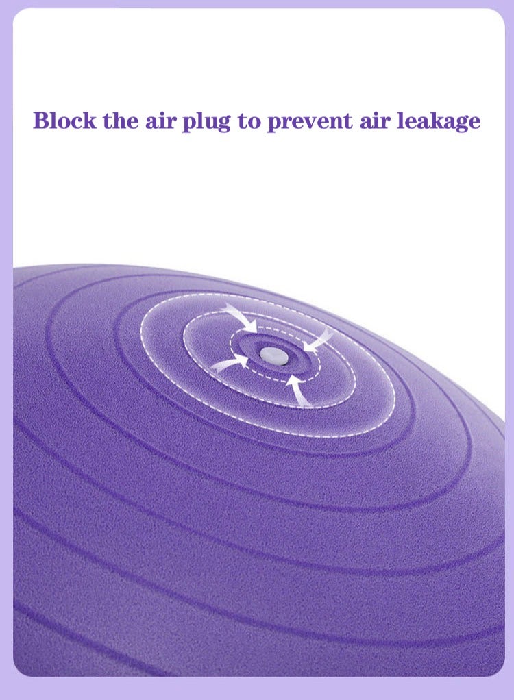 Manhua Yoga ball, Pilates fitness ball with air pump, pregnant women's delivery, PVC thickened 55-75cm - Image 4