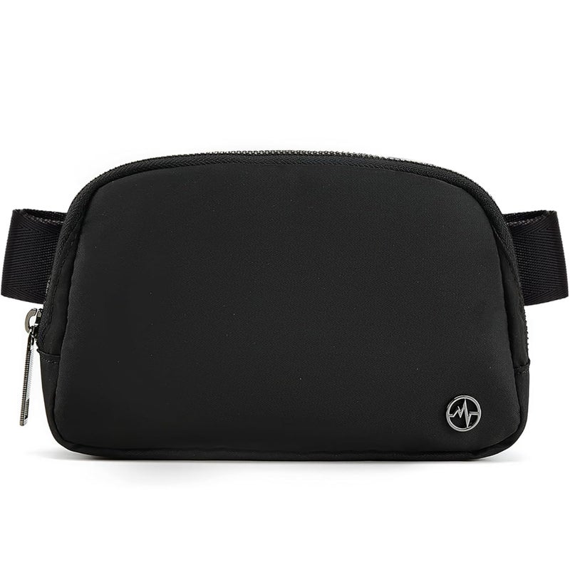 Pander حقيبة باندر كروس بودي للنساء، حقائب خصر عصرية، حقائب كروس بودي، حقيبة حزام بحزام قابل للتعديل (أسود) - Image 1