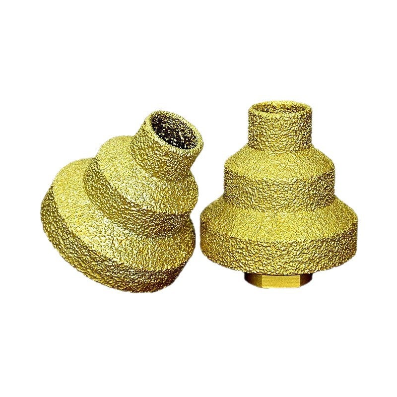 Brazed Diamond Step Drill Bit for Angle Grinder, M10 Shank, for Marble Tile Stone - Image 5