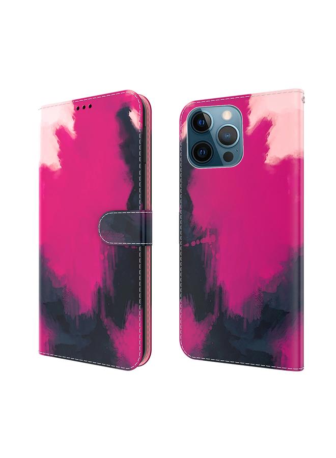 S-TOP Case For iPhone 12 Pro Max Watercolor Pattern Horizontal Flip Leather Case with Holder & Card Slot & Wallet - Image 1