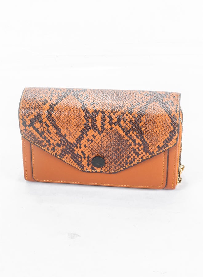 The Black Pearl Accessories 2*1 Brown Leather Mini Cross Bag and Wallet - Image 1