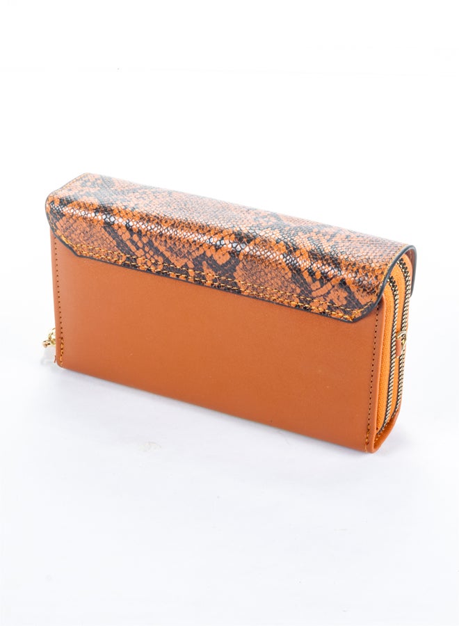 The Black Pearl Accessories 2*1 Brown Leather Mini Cross Bag and Wallet - Image 2