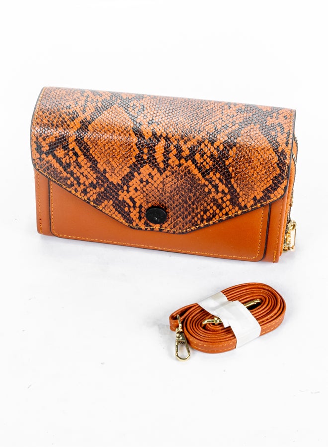 The Black Pearl Accessories 2*1 Brown Leather Mini Cross Bag and Wallet - Image 5