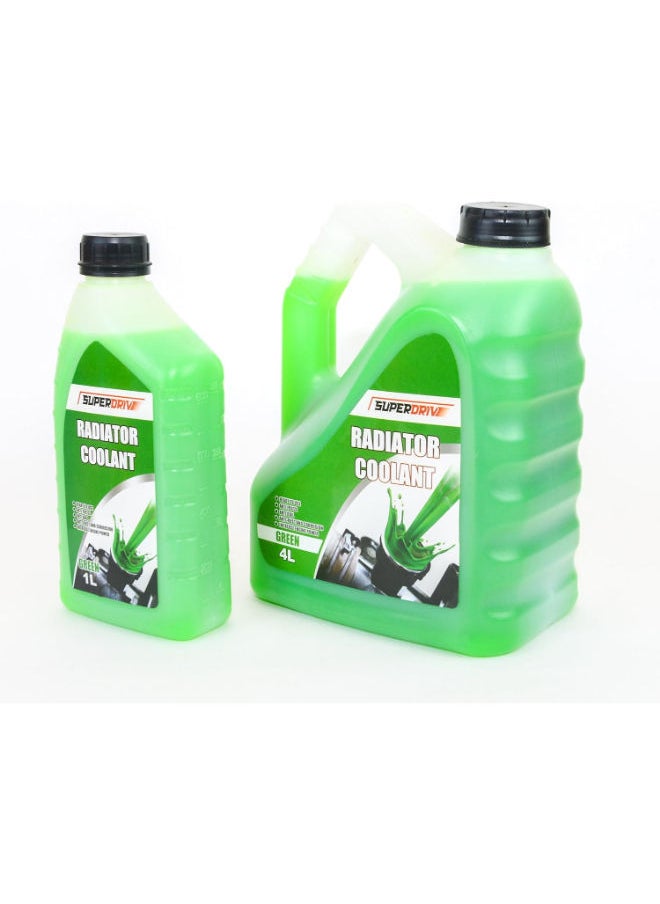 SUPERDRIVE Superdrive Engine Coolant Offer for Car Radiator Anti Freeze & Boil 4L+1L (Green)  - Image 2