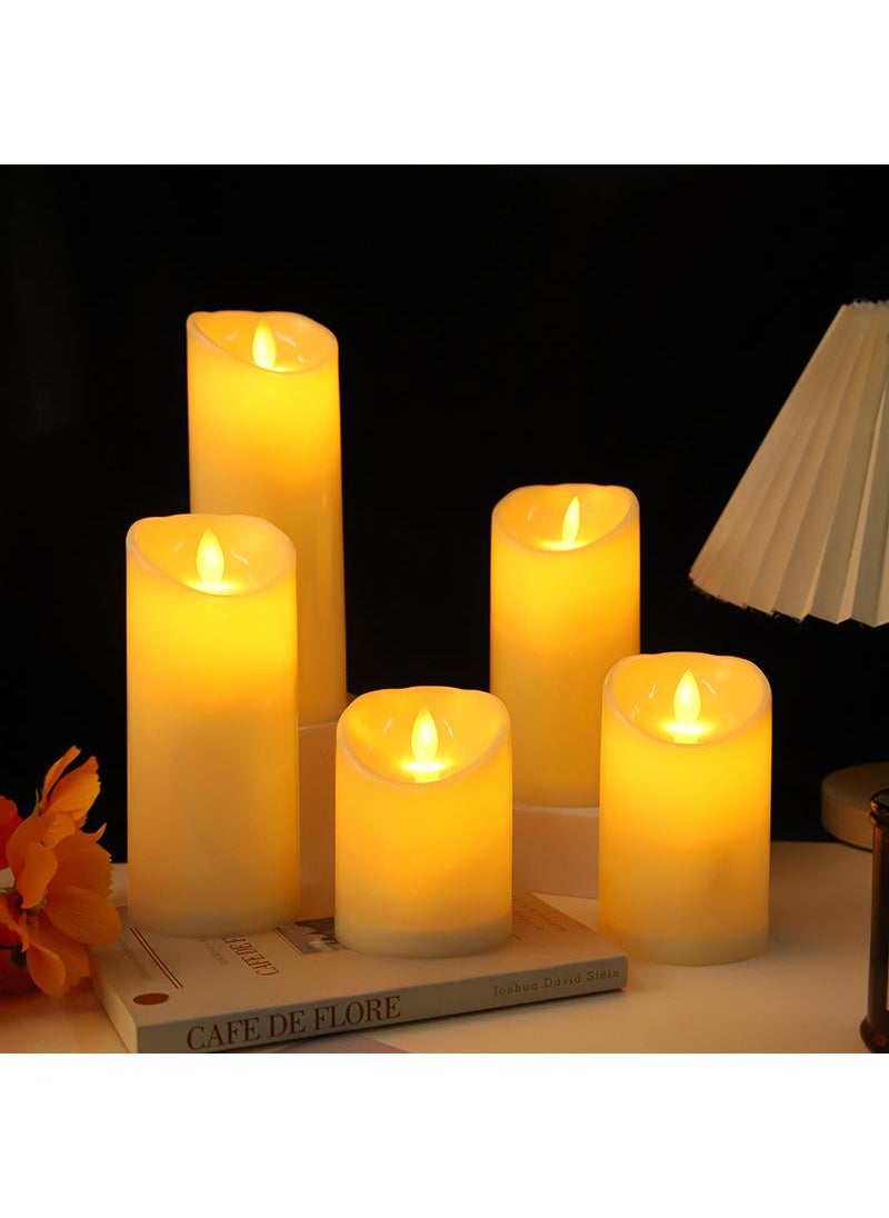 Y&D 5 Piece Set Outdoor Camping Tent Bar Atmosphere Battery Candle Light  - Image 1