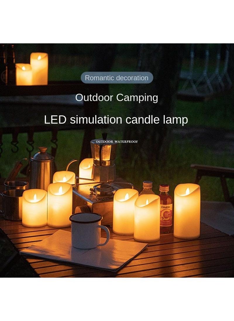 Y&D 5 Piece Set Outdoor Camping Tent Bar Atmosphere Battery Candle Light  - Image 4