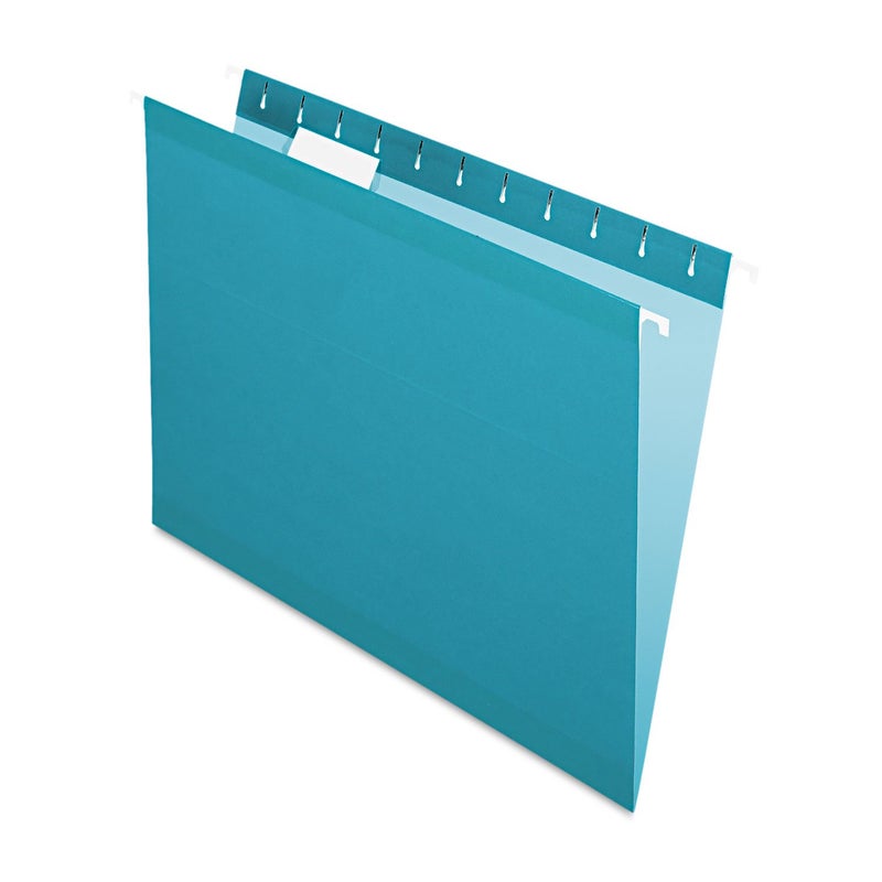 Pendaflex Reinforced Hanging File Folders Letter Size Teal 15 Cut 25BX 4152 15 TEA