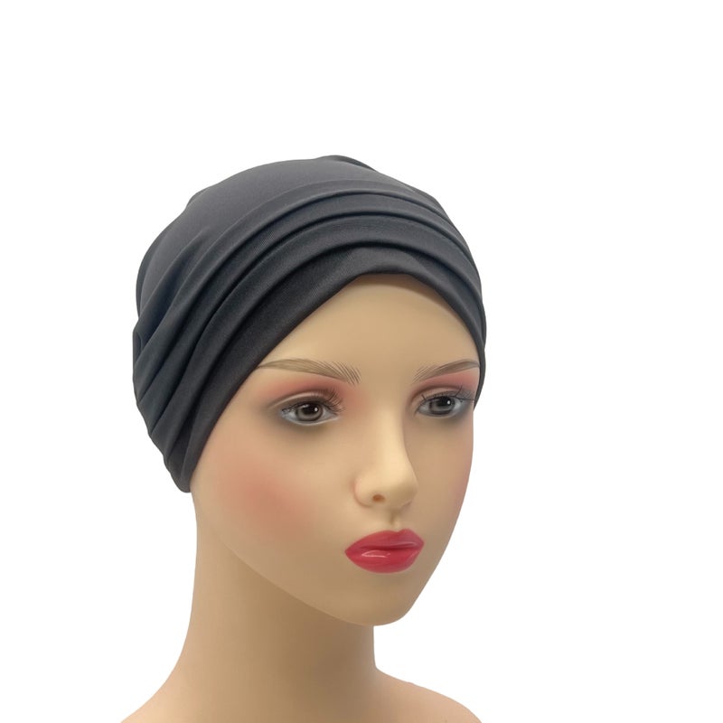 قبعة باوتو ملونة من الكريستال الجديدة مع طيات من الكتان، قبعة أساسية، عمامة، طراز ريترو - Image 4