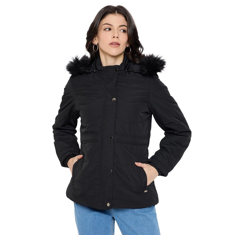 Duke Stardust Women Full Sleeve Printed Jacket (SDZ4138_Black_M) - Image 5