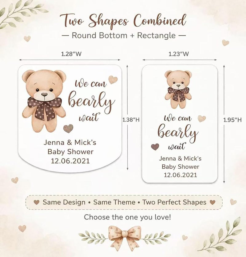 Economical upgraded quality 80PCS Custom Personalized Hand Sanitizer Labels Waterproof Stickers for Travel Size Bottles – Baby Shower Favors Wedding Party Favors Thank You Labels Mini Sanitizer Bottle Stickers DIY Updated modern design - Image 2