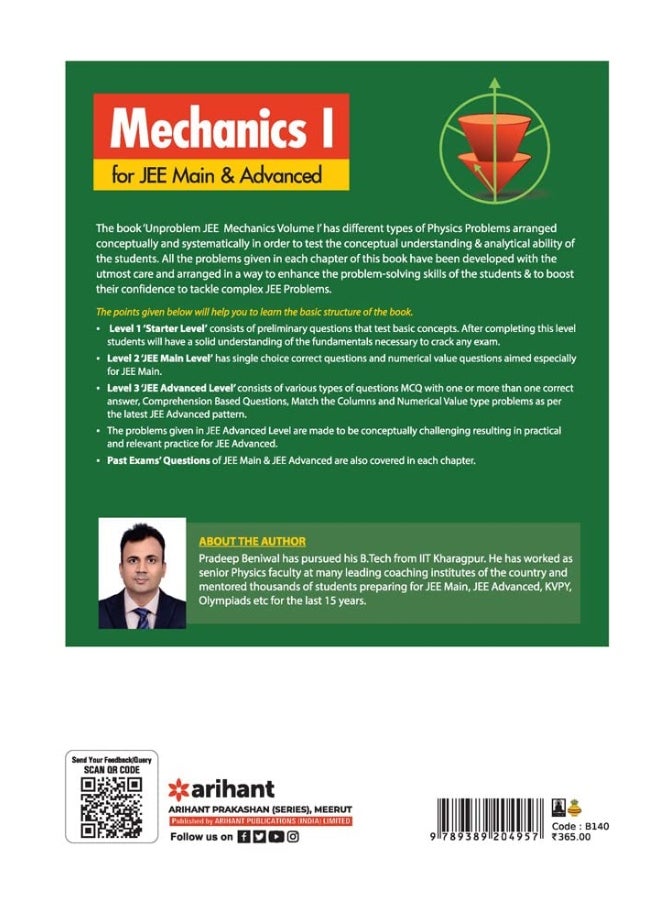 Arihant Publication India Limited Unproblem JEE Mechanics 1 JEE Mains & Advanced
