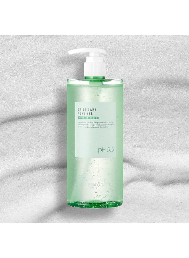 Eunyul Daily Care Pure Gel Foam Cleanser 17.3 Fl. Oz. Korean Skincare Kbeauty Ph 5.5 Gel With Pump Type Large Size Face Wash  - Image 4