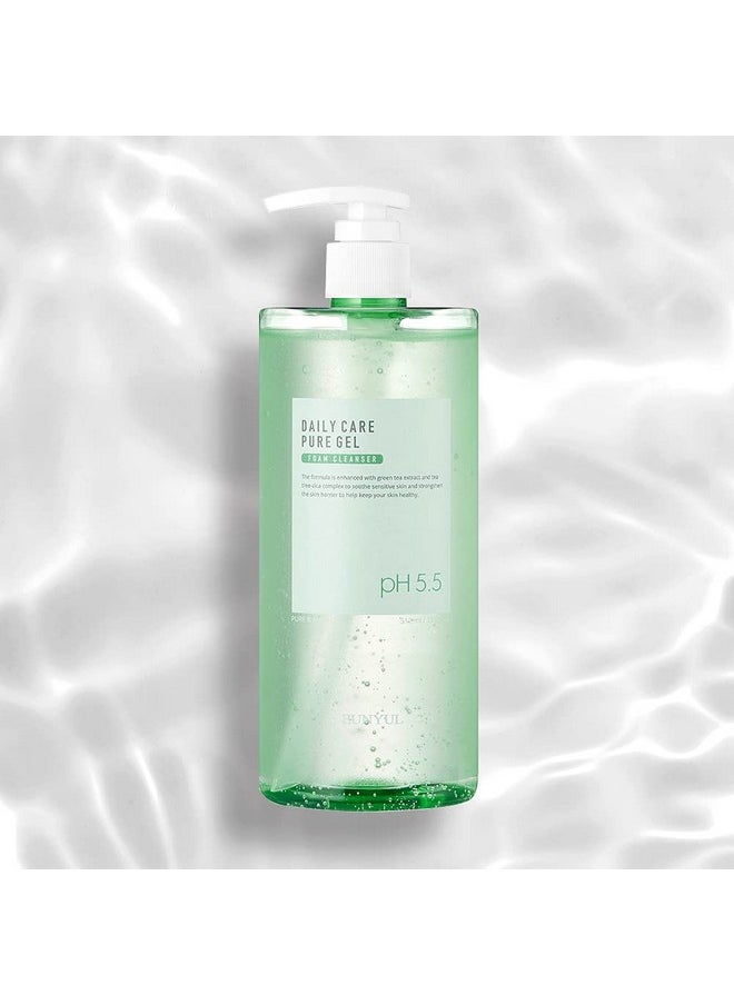 Eunyul Daily Care Pure Gel Foam Cleanser 17.3 Fl. Oz. Korean Skincare Kbeauty Ph 5.5 Gel With Pump Type Large Size Face Wash  - Image 5