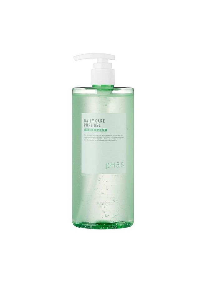 Eunyul Daily Care Pure Gel Foam Cleanser 17.3 Fl. Oz. Korean Skincare Kbeauty Ph 5.5 Gel With Pump Type Large Size Face Wash  - Image 2