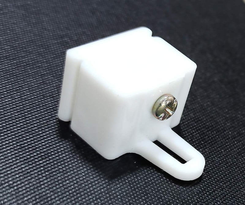 FAPBADRI End Cap/Lock for Curtain Channel/M Track - Colour: White - Material: Plastic - 10 Pieces - Image 5