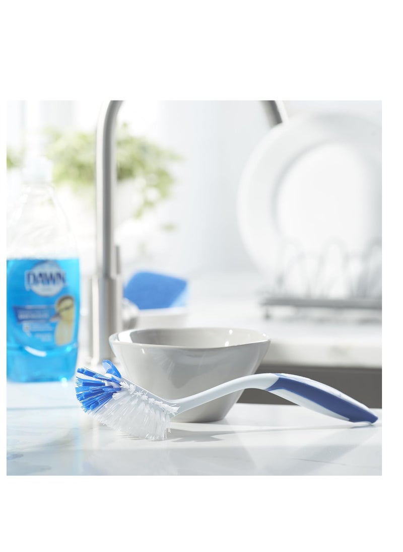Dawn - Dawn Radial Head Kitchen Brush, Blue & White - Image 1