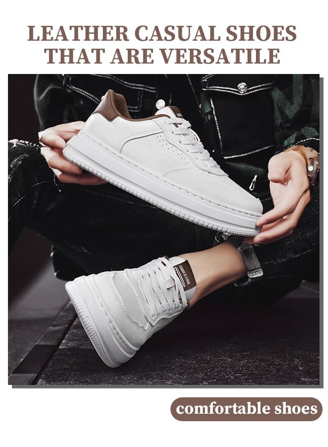 The new men's stylish casual leather sneakers, comfortable leather casual shoes for men that won't feel stuffy, and a timeless design suitable for all men.  - Image 5