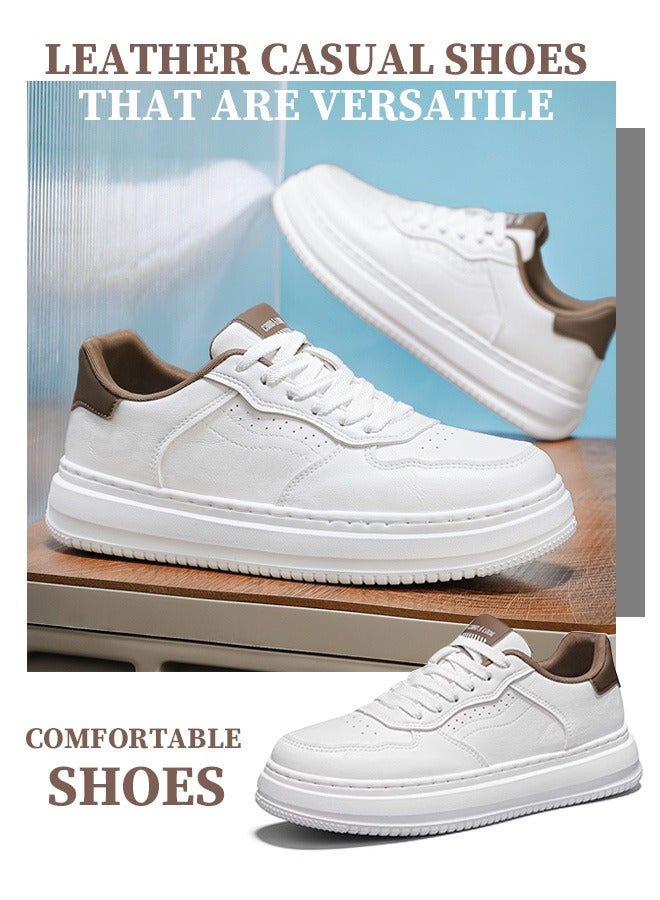 The new men's stylish casual leather sneakers, comfortable leather casual shoes for men that won't feel stuffy, and a timeless design suitable for all men.  - Image 3