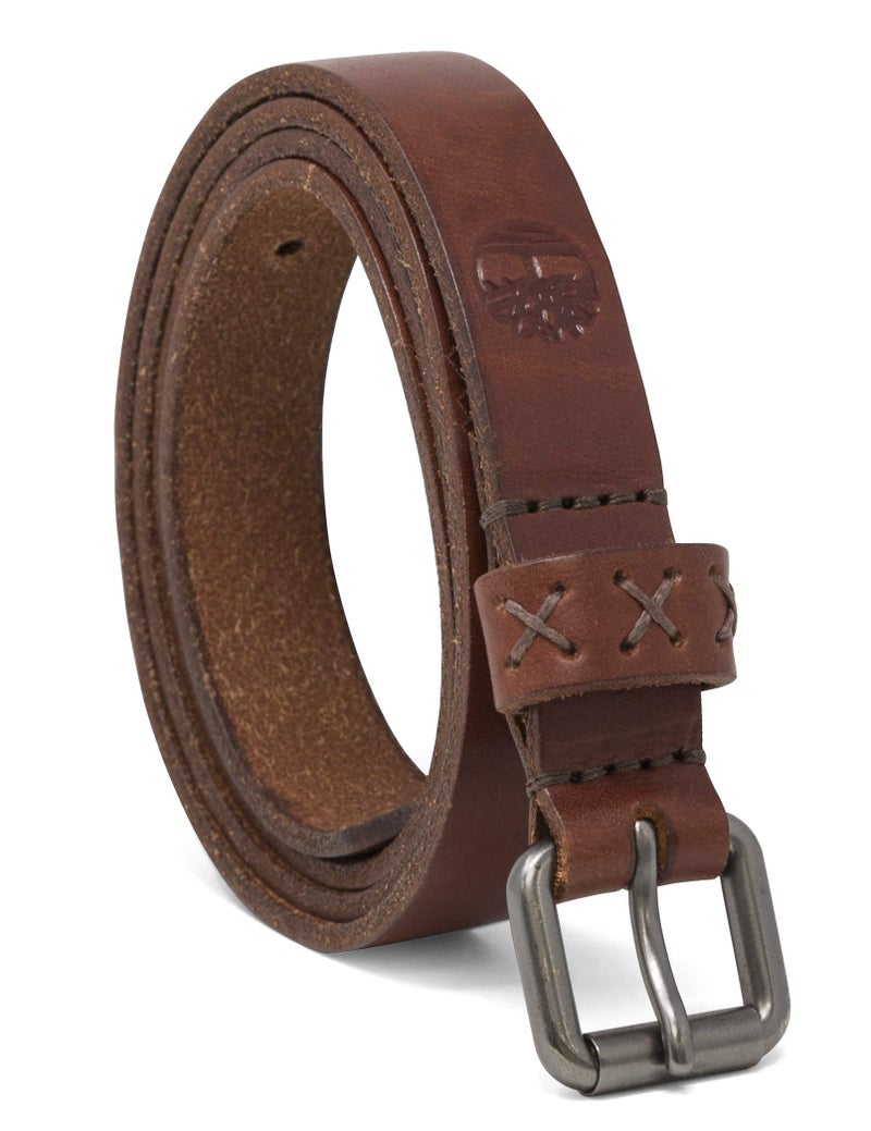Timberland Women's Casual Leather Belt for Jeans, Brown (Skinny), Medium (33-39) - Image 1